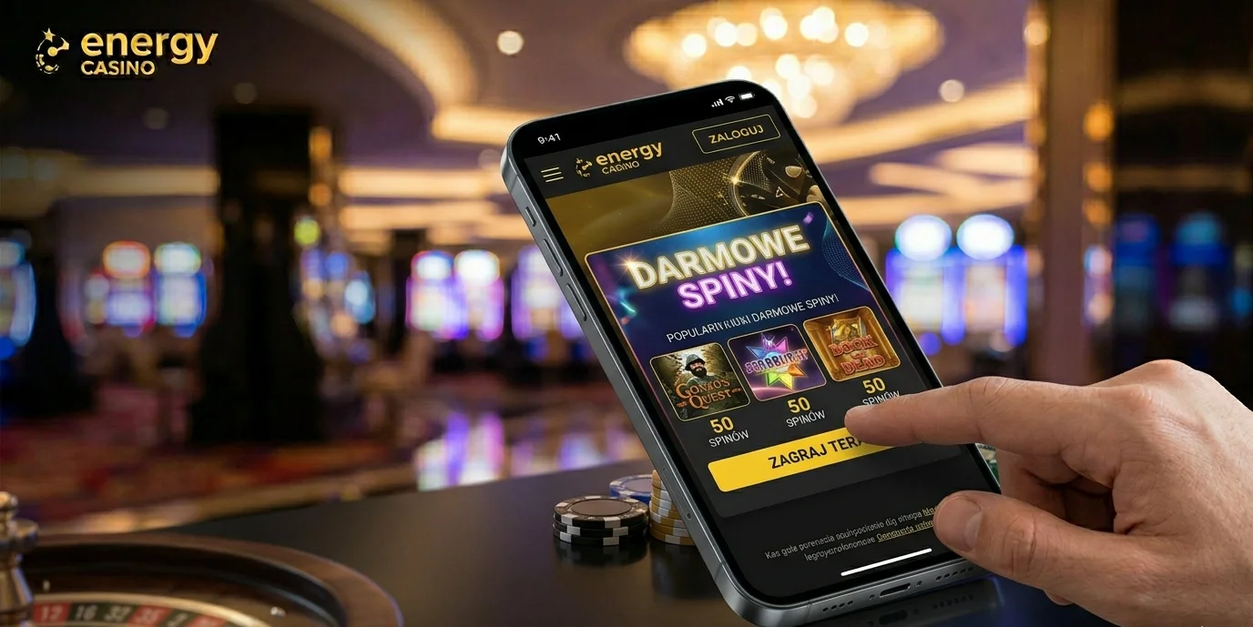 Energy Casino darmowe spiny — sloty Gonzo's Quest, Starburst, Book of Dead