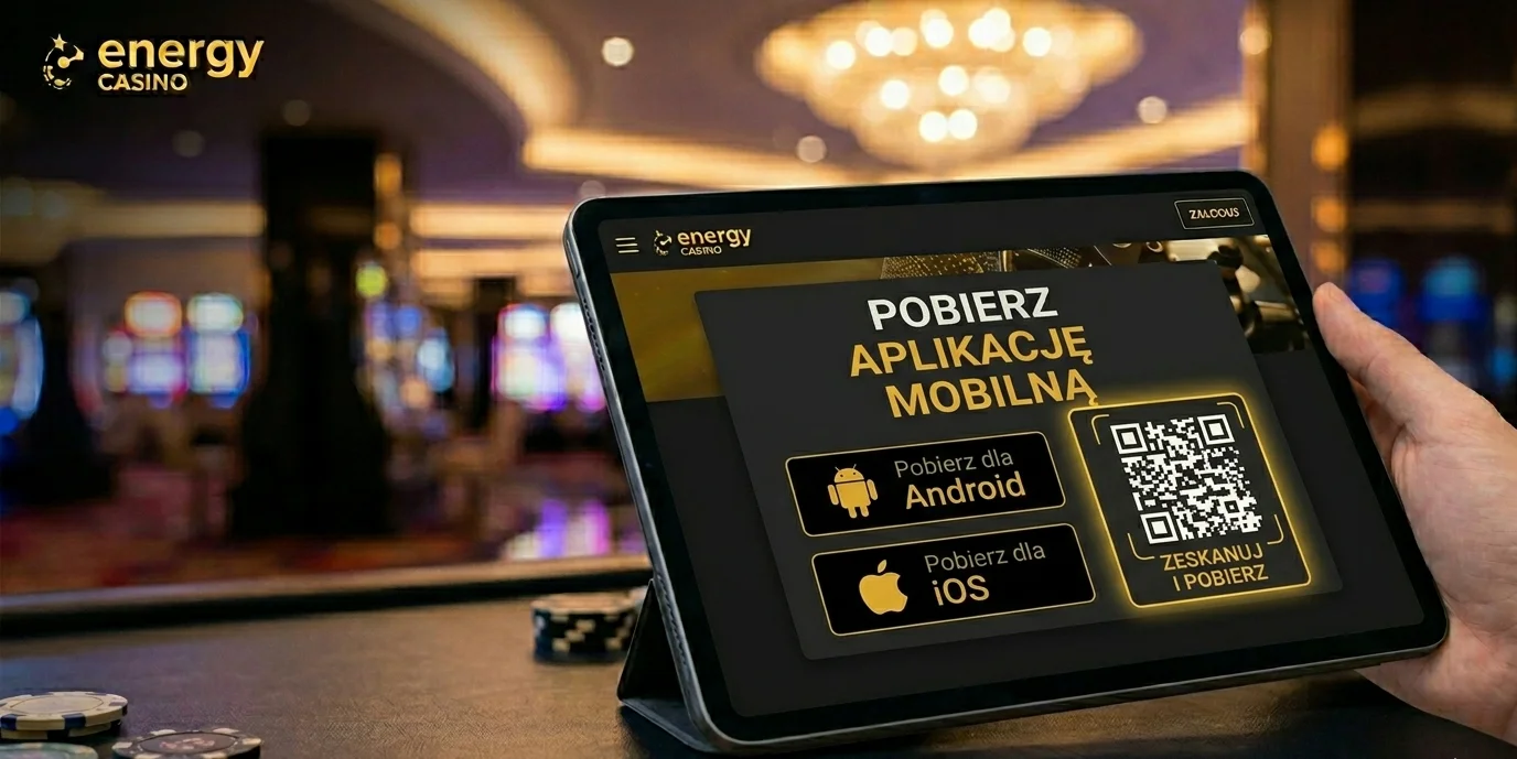 Energy Casino aplikacja iOS — kod QR do TestFlight