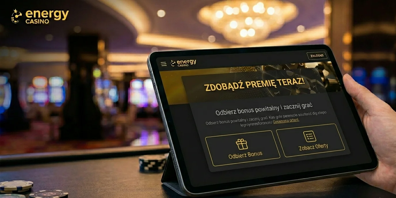 Energy Casino bonus powitalny — aktywacja w kasjerze